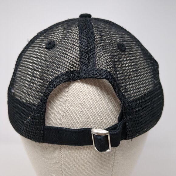 America Slideback Mesh Back Trucker Hat Black One Size Solid Pinnacle - Picture 5 of 8